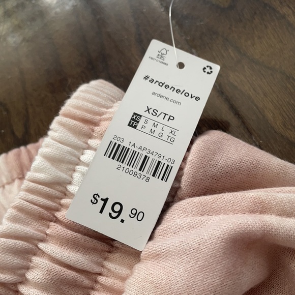 NWT Ardene Pink Tie Dye Wide Leg Joggers/Pants - Picture 9 of 13